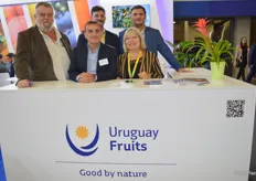 Some of the people who represent different companies at the Uruguay pavilion.